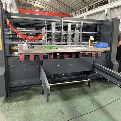 Máquina de colagem automática azul Caixa corrugada de alta precisão com costura
