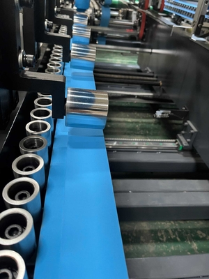 Máquina de colagem automática de pasta de cartão com dupla costura