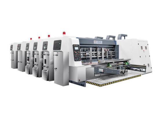 Multi Servo Pressão Estrutura de alimentação livre de borda de chumbo Transferência de vácuo 4 Impressora de cores Slotter Die Cutter Vibrator Stacker