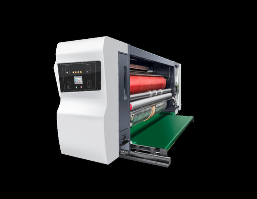 380V / 50Hz / 3Ph Automática de aço Flexo Impressão Caixa de papelão Slotting máquina de corte a borracha tudo controlado por computador