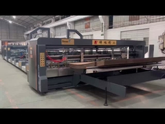 Máquina de colagem automática azul Caixa corrugada de alta precisão com costura